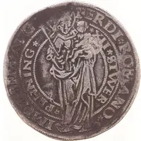 1/2 Daalder 'Twaalfstuiverpenning' - Margaret van Brederode with titles of Ferdinand I