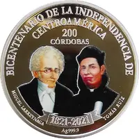 200 Córdobas Independence, Silver