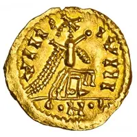 Tremissis in the name of Justinian