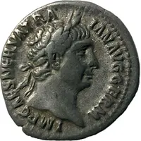 Denarius - Trajan P M TR P COS III P P, Pax