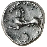 Quinarius with dolphin