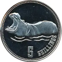 5 Shillings Hippopotamus