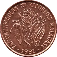 10 Francs / 2 Ariary