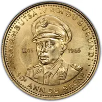 10 Francs - Mwambutsa IV 50th Anniversary