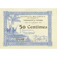 50 Centimes penal text in 4 lines on reverse