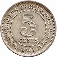 5 Cents - George VI