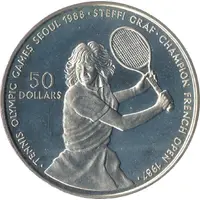 50 Dollars - Elizabeth II Steffi Graf