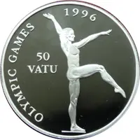 50 Vatu 1996 Olympic Games-Gymnast