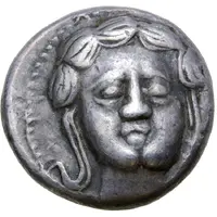 Tetradrachm Apollokopf-Dickschrötling Type