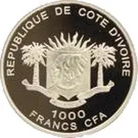 1000 Francs CFA Connochaetes Taurinus