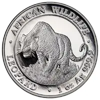 100 Shillings Leopard, Silver
