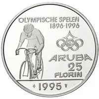 25 Florin - Beatrix Olympics, with logo