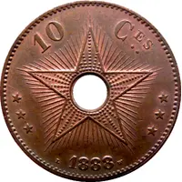 10 Centimes - Léopold II