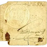 1 Gulden Dutch Guiana - Playing Card Money