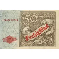 50 Mark Reichskassenschein