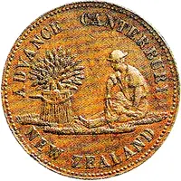 1/2 Penny - Edward Reece Christchurch