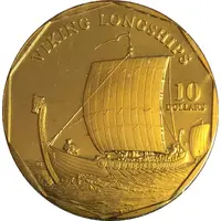 10 Dollars Viking Longship