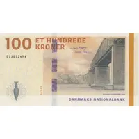100 Kroner Danish Bridges and Antiquities. Type 2