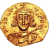 Tremissis - Gisulf I in the name of Tiberius III