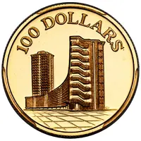 100 Dollars 10th Anniversary of Independence