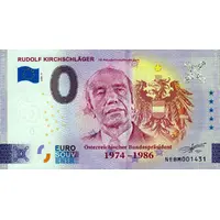 0 Euro - Rudolph Kirchschläger 50. Präsidentschaftsjubiläum