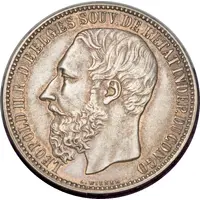 5 Francs - Léopold II