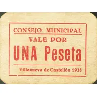 1 Peseta Villanueva de Castellón
