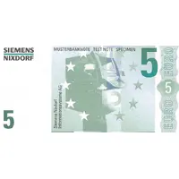5 Euro Test Note Siemens Nixdorf