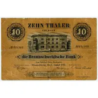 10 Thalers Courant Braunschweigische Bank