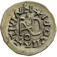 1/4 Siliqua In the name of Justin I and Theoderic, Sirmium, retrograde S with flat bust