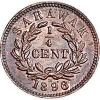 1/4 Cent - Charles J. Brooke Rajah