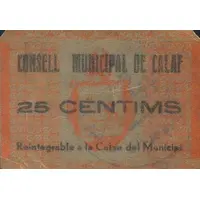 25 Céntimos Calaf
