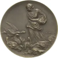 Award medal - For services to poultry breeding