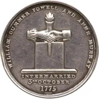 Medal - William Dummer Powell and Anne Murray, Golden Wedding Upper Canada