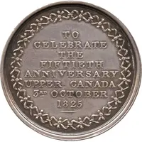 Medal - William Dummer Powell and Anne Murray, Golden Wedding Upper Canada