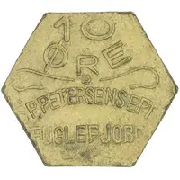 10 Øre S. P. Petersens Eftf, EPTF instead of EFTF