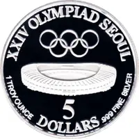 5 Dollars XXIV Olympics
