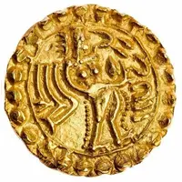 1 Stater King with Ankus and Bow, Horse Mark