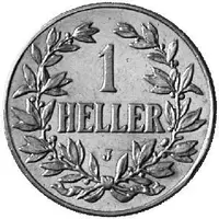 1 Heller - Wilhelm II Copper-nickel trial strike
