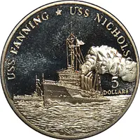 5 Dollars USS Fanning and USS Nicholson