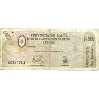 500 Pesos Argentinos
