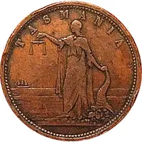 1 Penny - Robert Andrew Mather, Family Draper Hobart, Tasmania