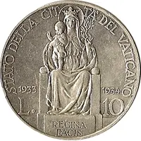 10 Lire - Pivs XI Jubilee
