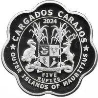 5 Rufies Outer islands of Mauritius