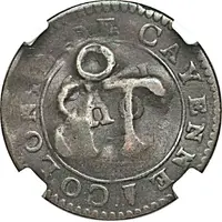 11/2 Pence Black Dog