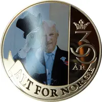 Medal - Alt For Norge 1991-2021 Kong Harald V Jubileumsmedalje