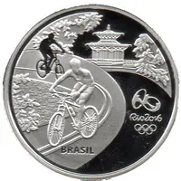 5 Reais Olympic Games Rio 2016 - Cycling / Golden Lion Tamarin