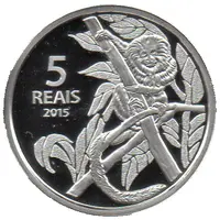 5 Reais Olympic Games Rio 2016 - Cycling / Golden Lion Tamarin