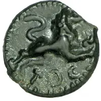 Potin with leaping lion TOC / TOC