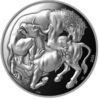 25 Dollars Lion vs. Bull